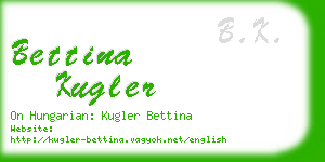 bettina kugler business card